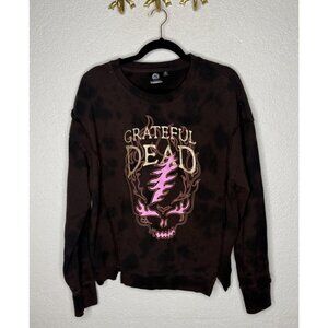 Grateful Dead Sweatshirt Womens Brown Black Crewneck Size SM 2025 T